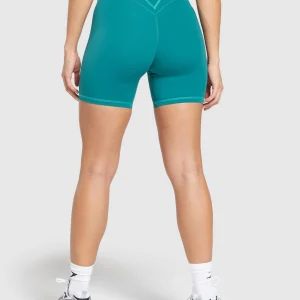 Best Gymshark Stitch Feature Shorts OceanTeal