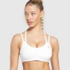 New Gymshark Strap Feature Sports Bra White