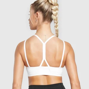 New Gymshark Strap Feature Sports Bra White