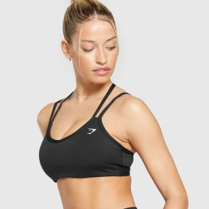 New Gymshark Strap Feature Sports Bra Black