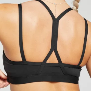 New Gymshark Strap Feature Sports Bra Black