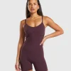 Clearance Gymshark Strappy All in One DepthPurple