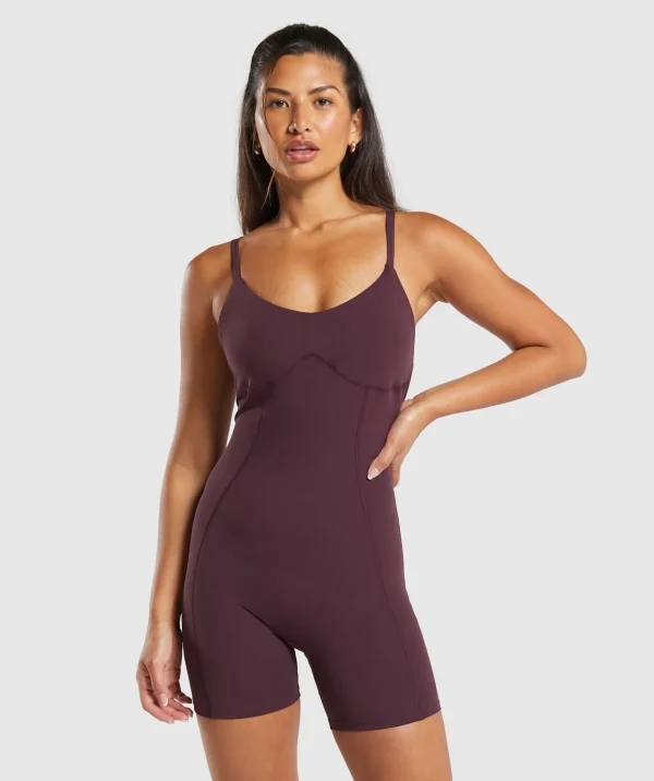 Clearance Gymshark Strappy All in One DepthPurple