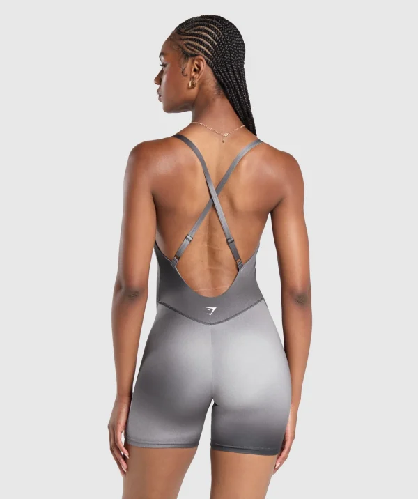 Fashion Gymshark Strappy All in One MetalGrey