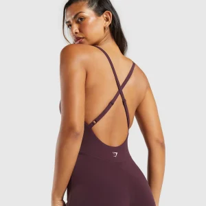 Clearance Gymshark Strappy All in One DepthPurple