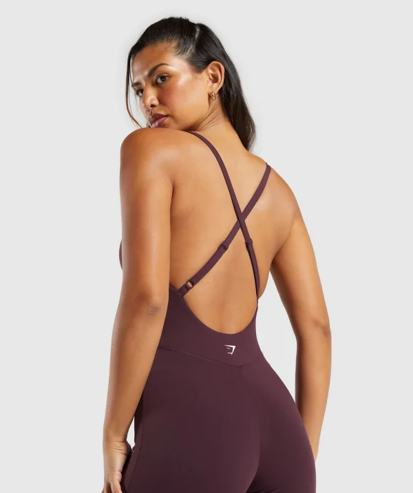 Clearance Gymshark Strappy All in One DepthPurple