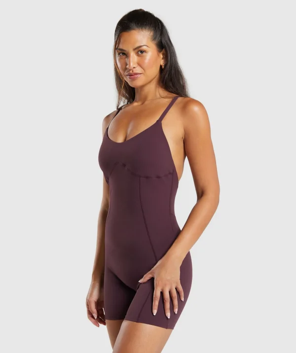 Clearance Gymshark Strappy All in One DepthPurple