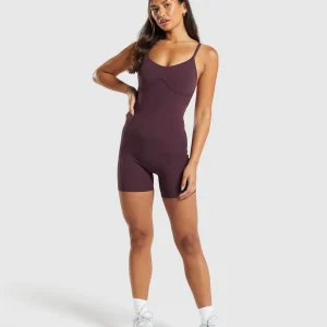 Clearance Gymshark Strappy All in One DepthPurple