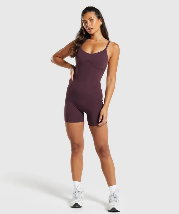 Clearance Gymshark Strappy All in One DepthPurple