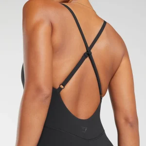 Online Gymshark Strappy All In One Black