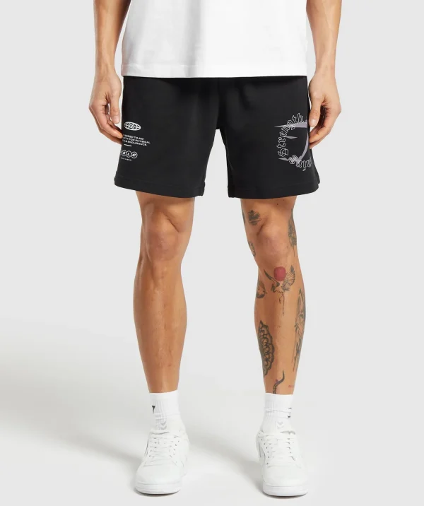 New Gymshark Strength and Conditioning 7" Shorts Black