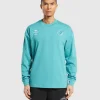 Online Gymshark Strength and Conditioning Long Sleeve T-Shirt ArtificialTeal