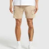 Online Gymshark Strength and Conditioning 7" Shorts VanillaBeige