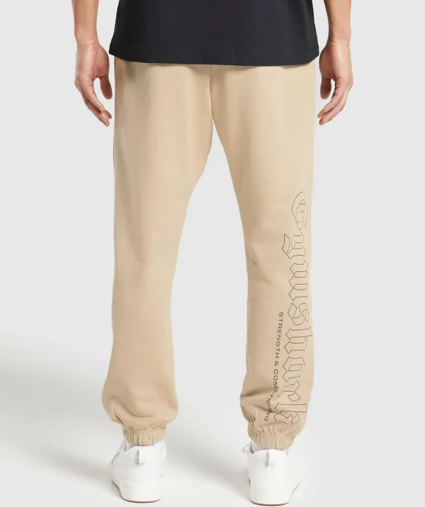 Sale Gymshark Strength and Conditioning Joggers VanillaBeige