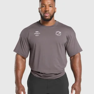 Hot Gymshark Strength and Conditioning T-Shirt BrushedPurple