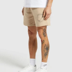 Online Gymshark Strength and Conditioning 7" Shorts VanillaBeige