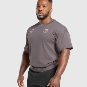 Hot Gymshark Strength and Conditioning T-Shirt BrushedPurple