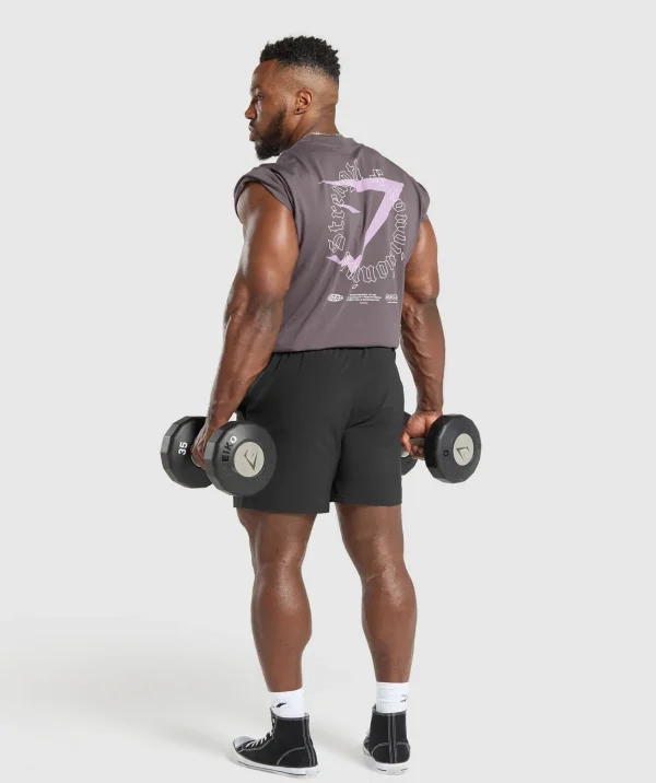 Hot Gymshark Strength and Conditioning T-Shirt BrushedPurple