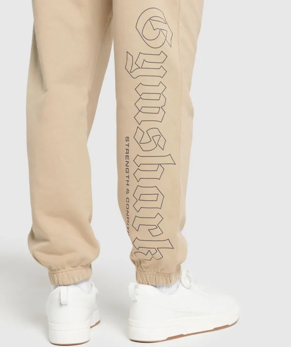 Sale Gymshark Strength and Conditioning Joggers VanillaBeige