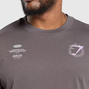 Hot Gymshark Strength and Conditioning T-Shirt BrushedPurple