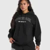 Outlet Gymshark Strength Department Oversized Hoodie Black