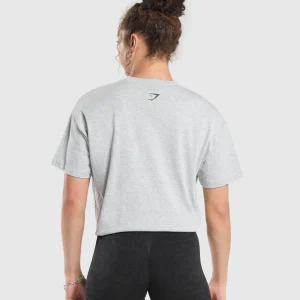 Best Gymshark Strength Department Oversized T-Shirt LightGreyCoreMarl