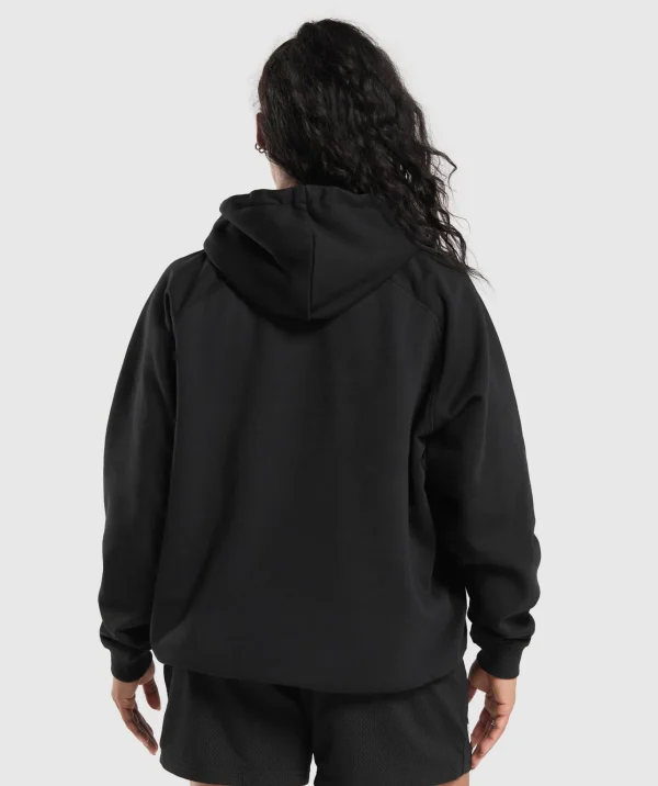 Outlet Gymshark Strength Department Oversized Hoodie Black