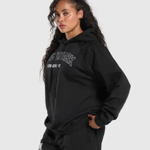 Outlet Gymshark Strength Department Oversized Hoodie Black