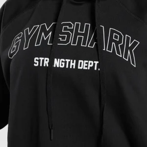 Outlet Gymshark Strength Department Oversized Hoodie Black