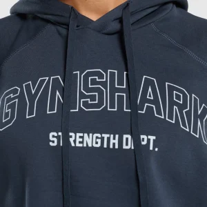 New Gymshark Strength Department Oversized Hoodie HeavyBlue