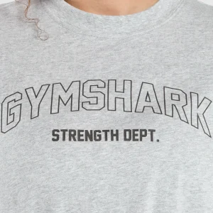 Best Gymshark Strength Department Oversized T-Shirt LightGreyCoreMarl