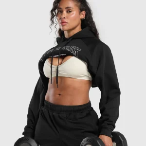 Outlet Gymshark Strength Department Oversized Hoodie Black