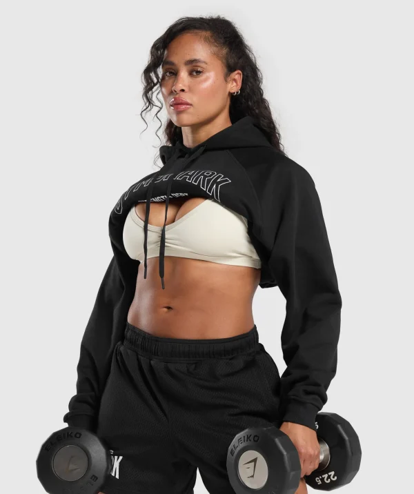 Outlet Gymshark Strength Department Oversized Hoodie Black