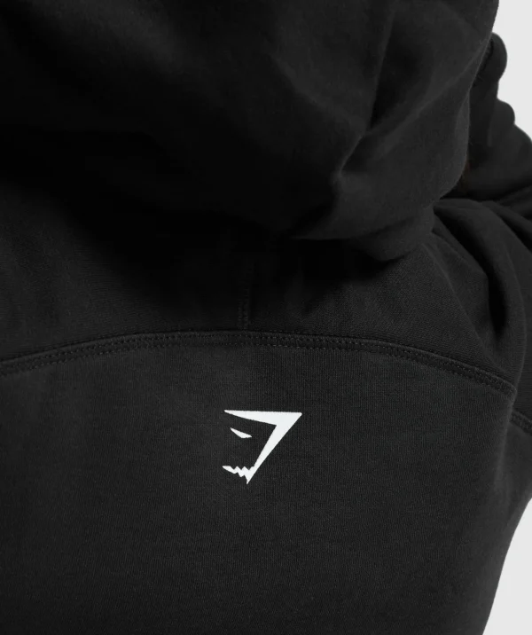 Outlet Gymshark Strength Department Oversized Hoodie Black