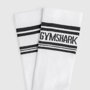 Best Gymshark Stripe Crew Single White/Black