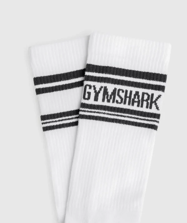 Best Gymshark Stripe Crew Single White/Black