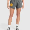 Clearance Gymshark Strong Girl Lifting Club Graphic Shorts PitchGrey