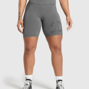 Best Gymshark Strong Women Shorts BrushedGrey