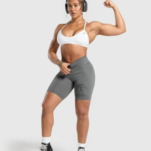 Best Gymshark Strong Women Shorts BrushedGrey