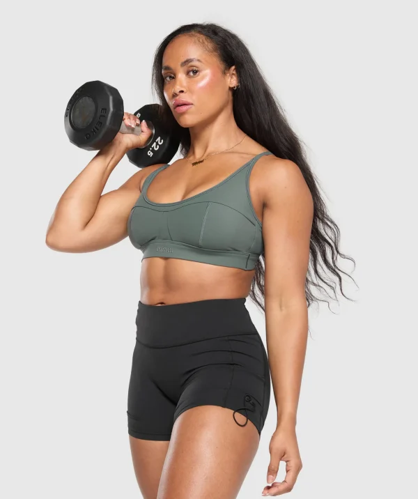 Best Gymshark Superset Sports Bra SlateTeal