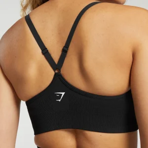 Discount Gymshark Sweat Seamless Sports Bra 2.0 Black