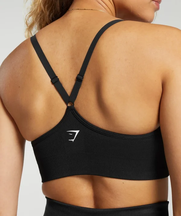 Discount Gymshark Sweat Seamless Sports Bra 2.0 Black