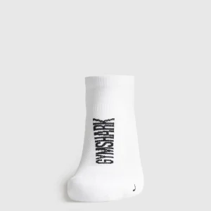 New Gymshark Tab Running Socks White