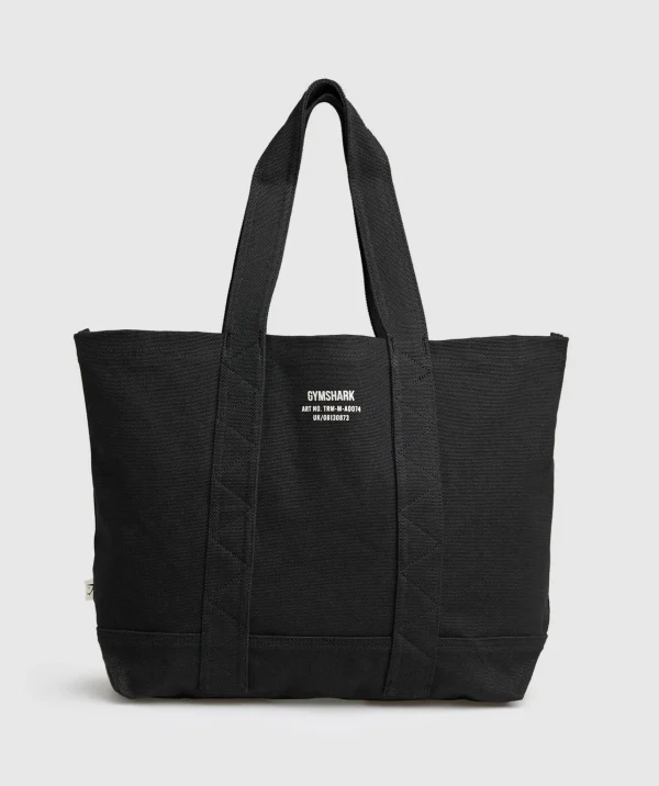 Best Gymshark Tactical Canvas Tote Bag Black