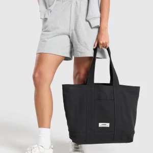 Best Gymshark Tactical Canvas Tote Bag Black