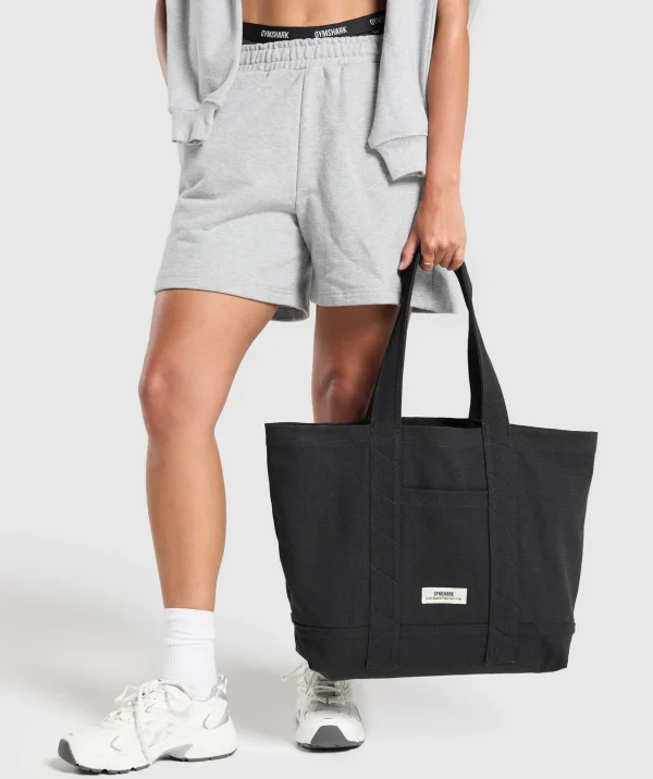 Best Gymshark Tactical Canvas Tote Bag Black