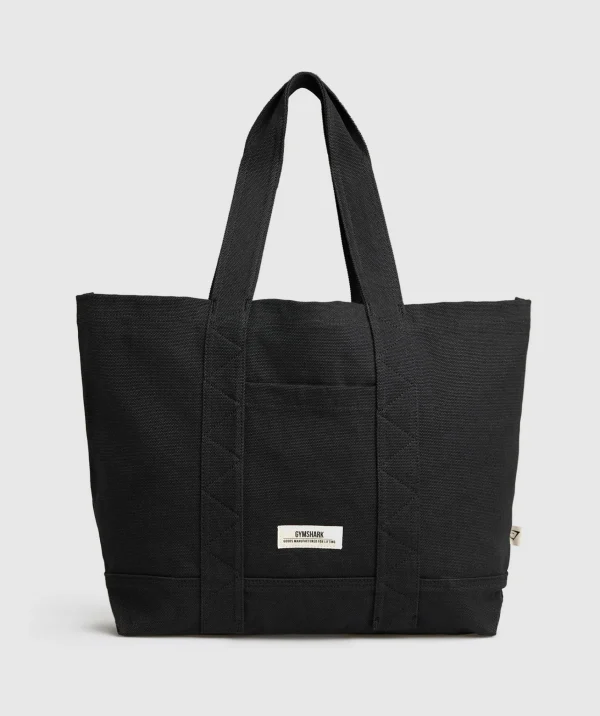 Best Gymshark Tactical Canvas Tote Bag Black