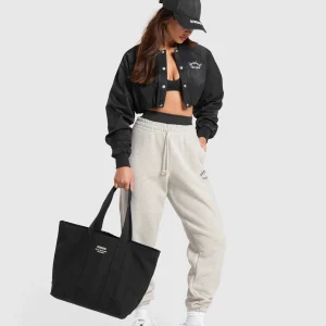 Best Gymshark Tactical Canvas Tote Bag Black