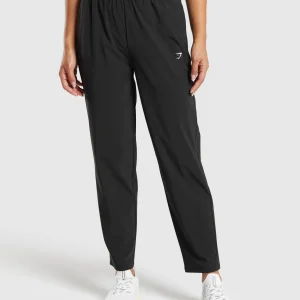 New Gymshark Tapered Woven Pants Black