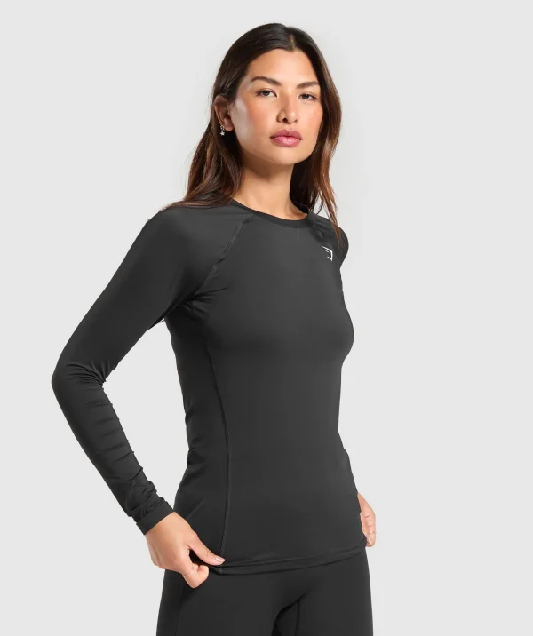 Best Gymshark Training Baselayer Long Sleeve Top Black